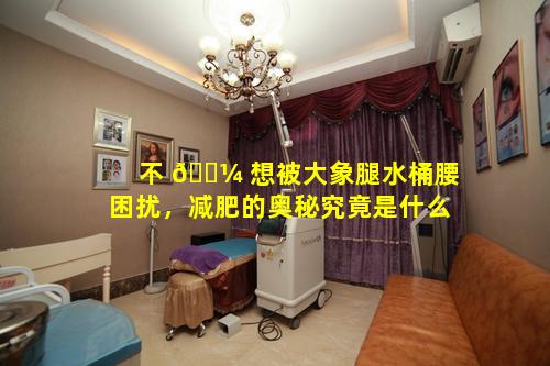 不 🌼 想被大象腿水桶腰困扰，减肥的奥秘究竟是什么